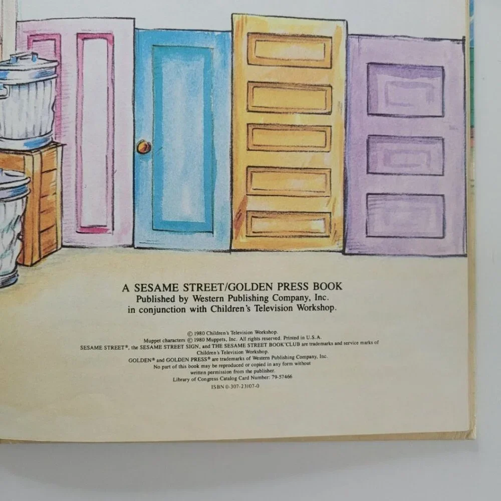 Sesame Street What Did You Bring Book‎ Vintage 1981 Muppet Jim Henson Big Bird